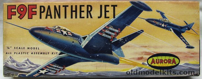 Aurora 1/49 Grumman F9F Panther Jet, 22-100 plastic model kit